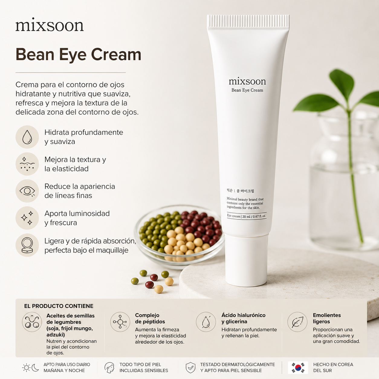Mixsoon - Bean Eye Cream - 20ml
