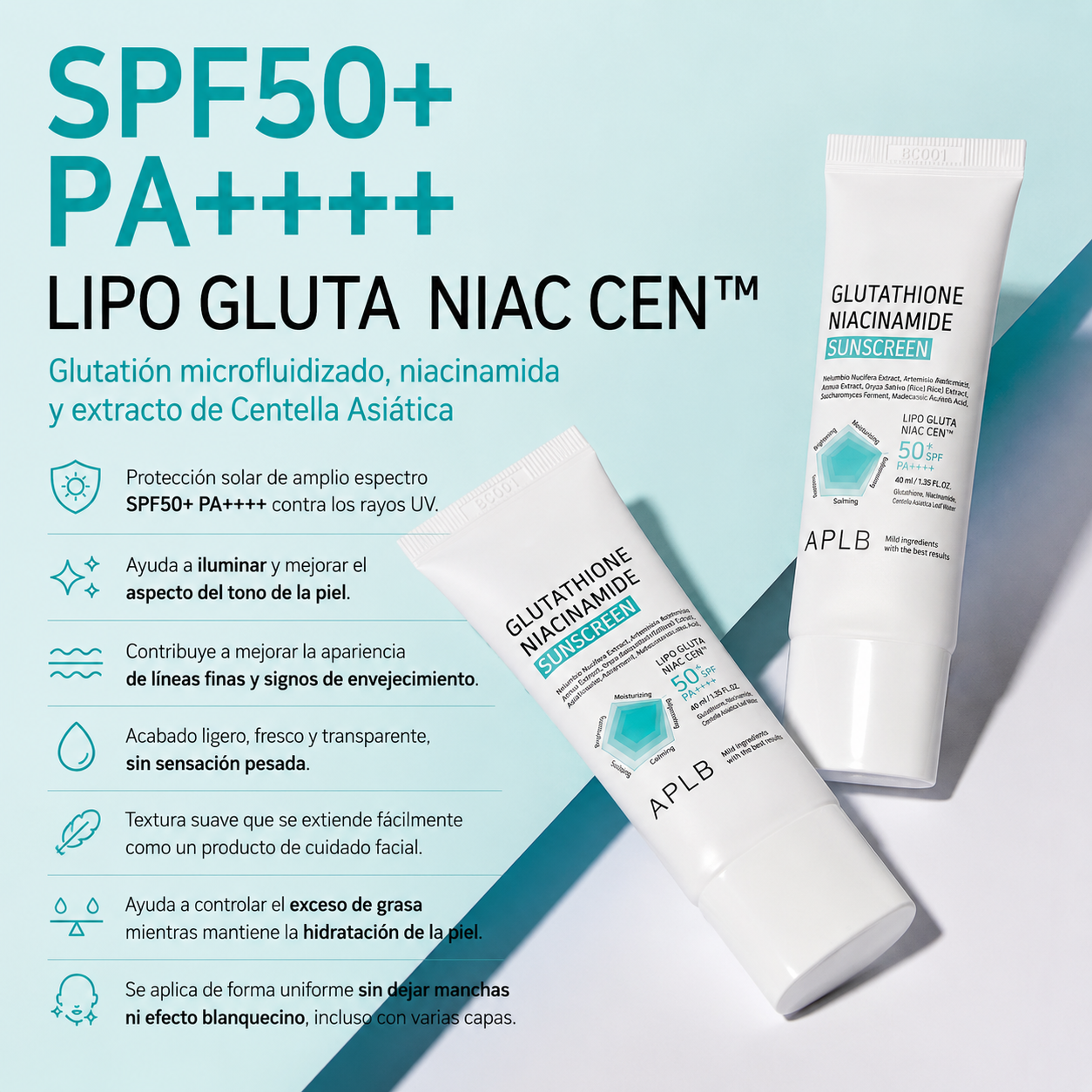 APLB – Limpiador Facial con Glutatión y Niacinamida