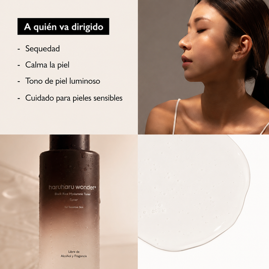 El Haruharu Wonder Black Rice Hyaluronic Toner for Sensitive Skin