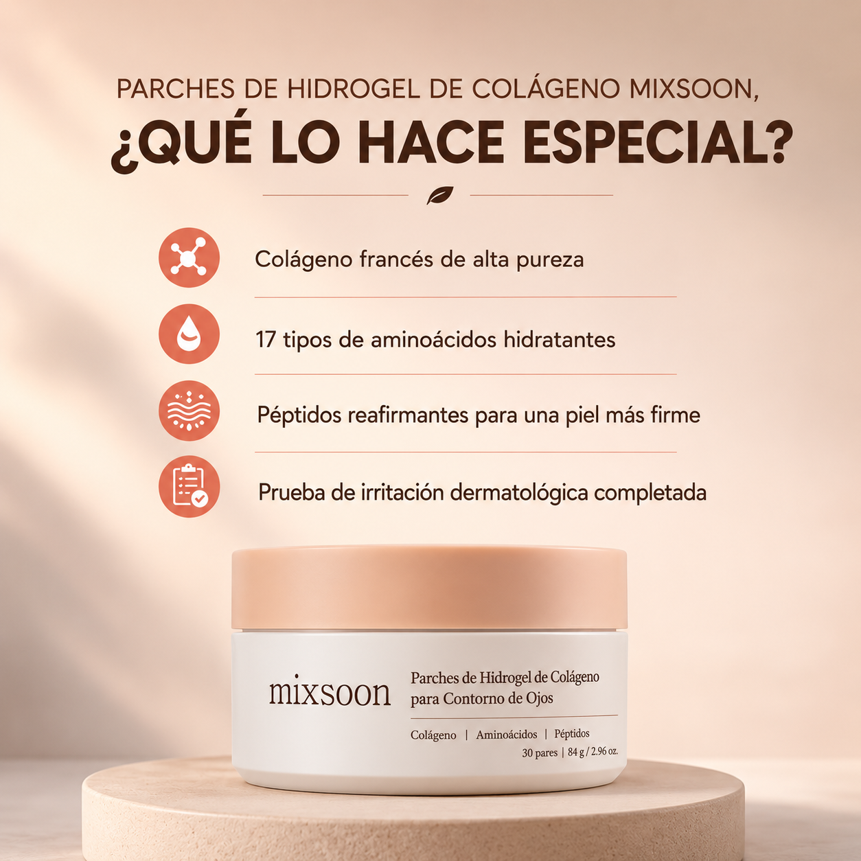Mixsoon - Collagen Hydrogel Eye Patch – 84 g/30 pares