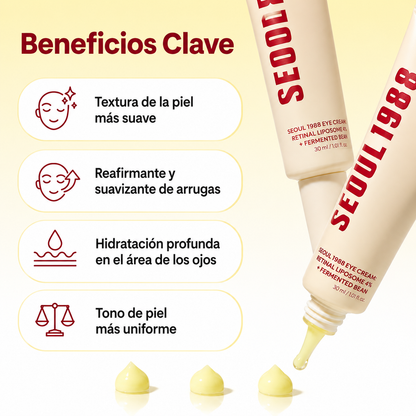 K-SECRET KSECRET Seoul 1988 Crema para ojos, liposoma retiniano 4%, frijol fermentado, 1.0 fl oz / 1.01 fl oz
