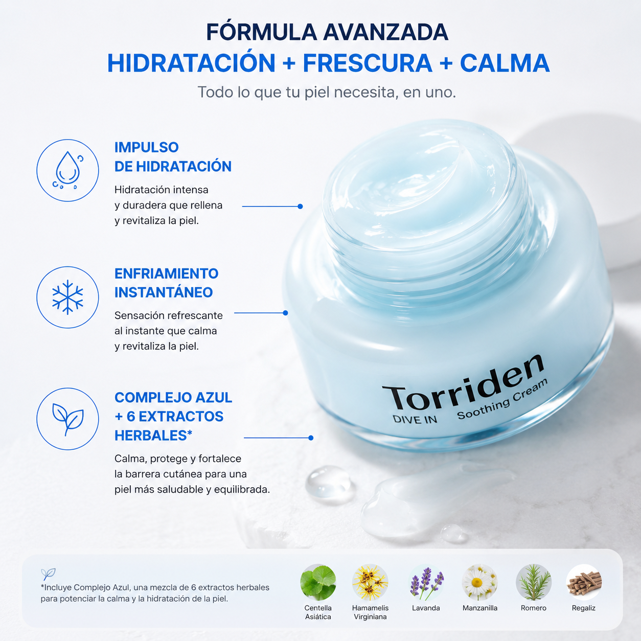Torriden - Dive-in Hyaluronic Acid Soothing cream, 100ml