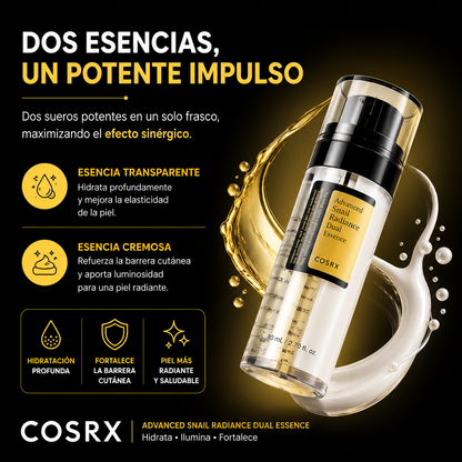 COSRX – Advanced Snail Radiance Dual Essence 80ml