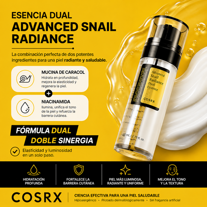 COSRX – Advanced Snail Radiance Dual Essence 80ml