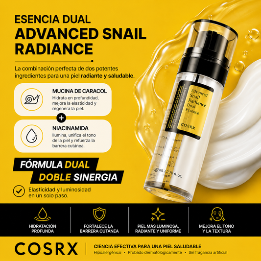 COSRX – Advanced Snail Radiance Dual Essence 80ml