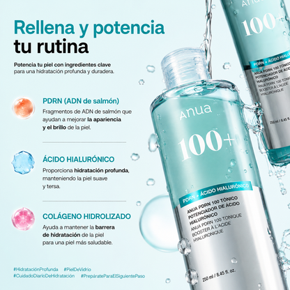 Anua - PDRN 100 Hyaluronic Acid Booster Toner, 250ml