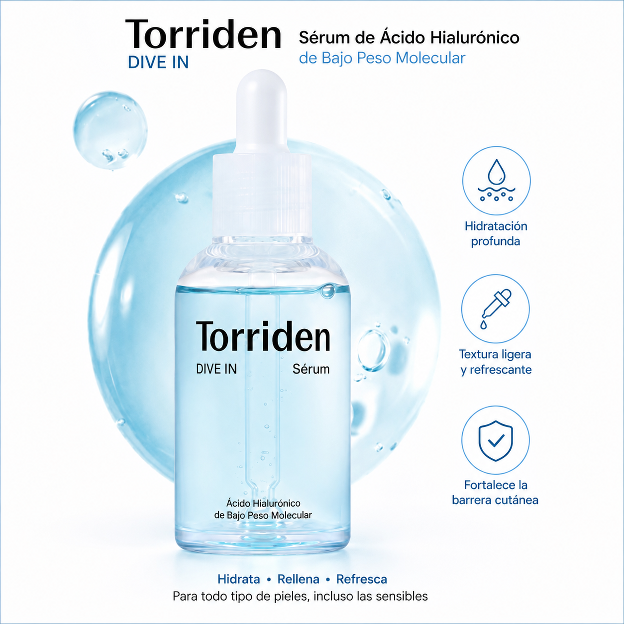 Torriden - Dive-in Low Molecular Hyaluronic Acid Serum, 50ml