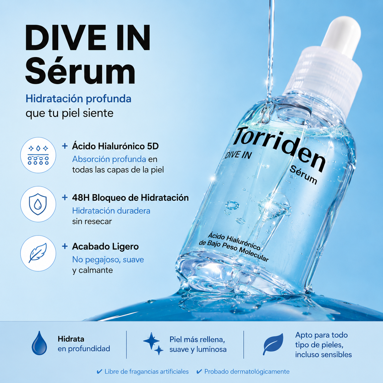 Torriden - Dive-in Low Molecular Hyaluronic Acid Serum, 50ml