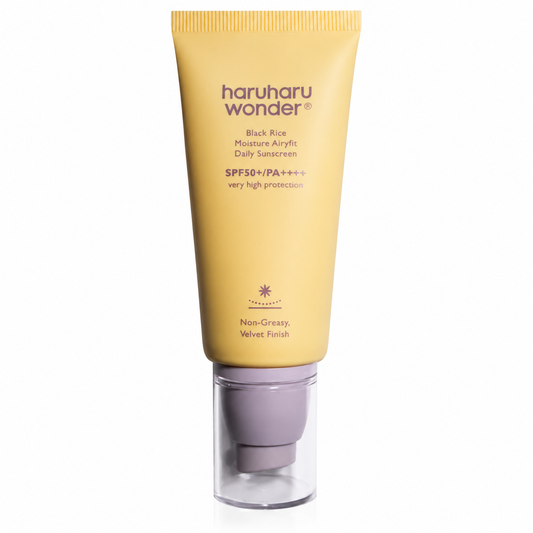 Haruharu Wonder-Protector Solar Diario Hidratante de Arroz Negro Airyfit SPF50+ PA++++ – 50 ml