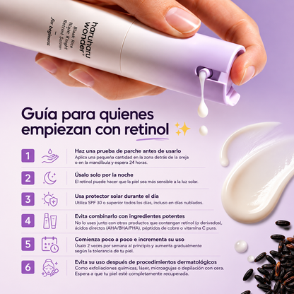 Haruharu Wonder – Sérum Nocturno de Arroz Negro con Retinol
