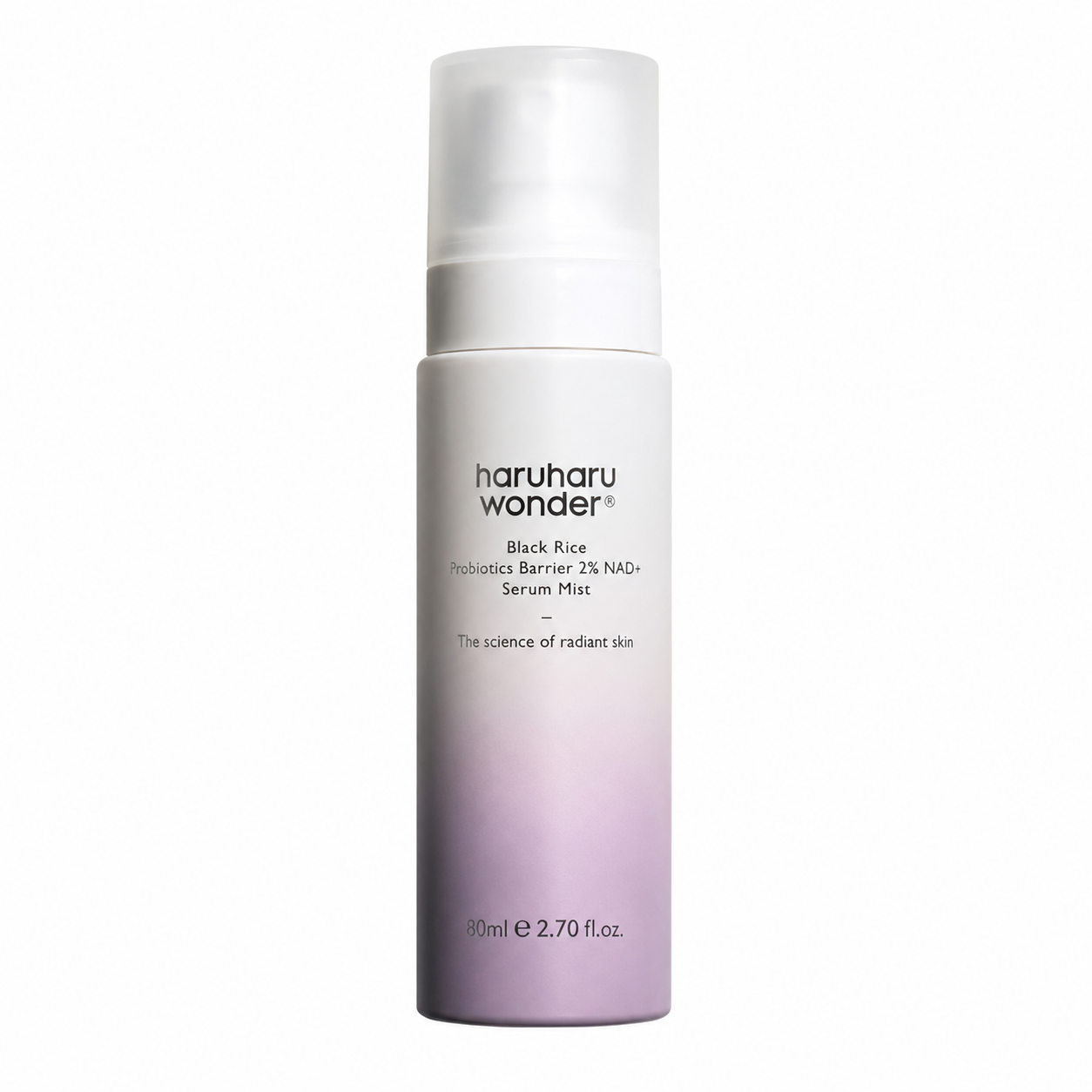 Haruharu Wonder – Bruma Facial con Probióticos de Arroz Negro y 2% NAD+
