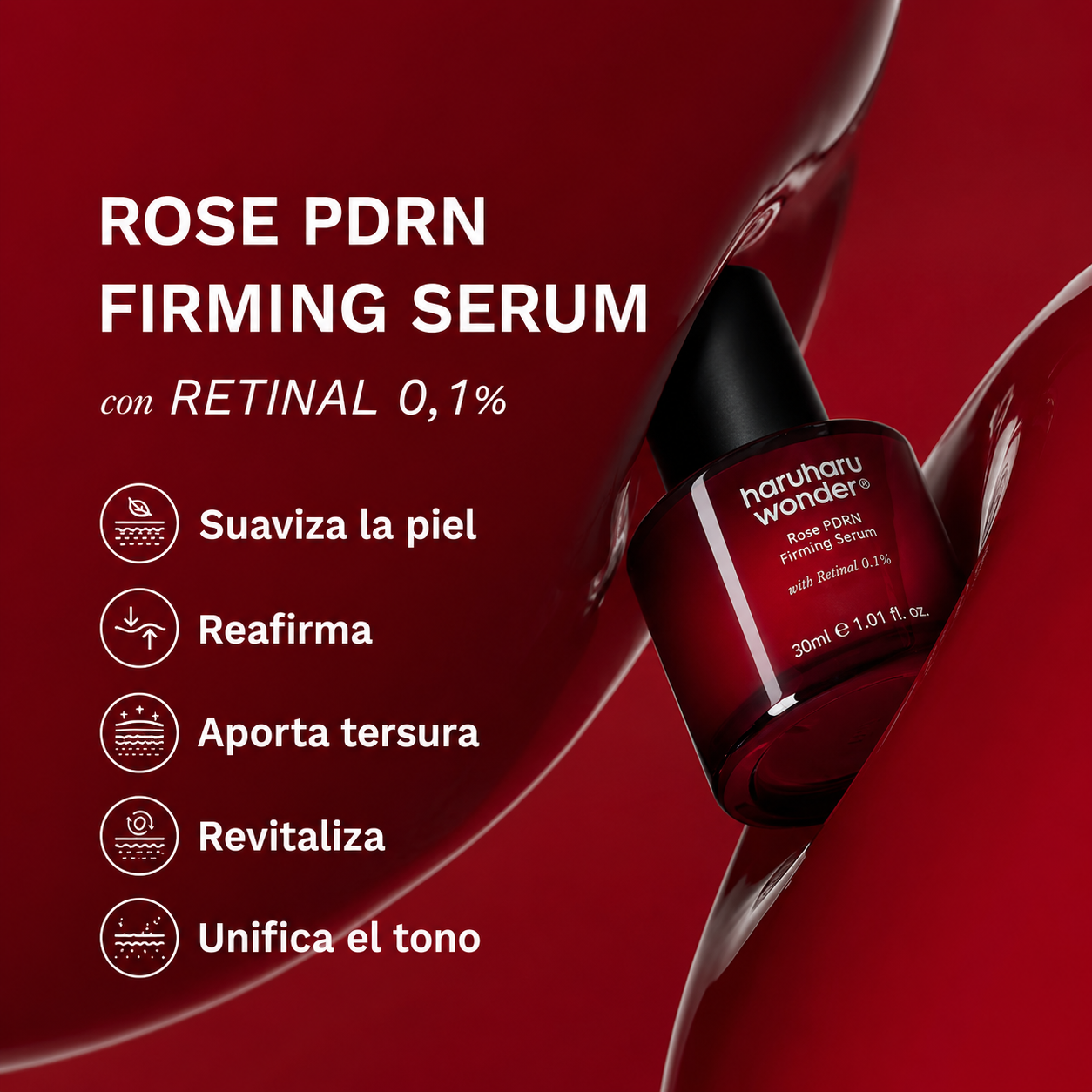 Haruharu Wonder-Sérum Reafirmante Rosa PDRN & Retinal 0.1%