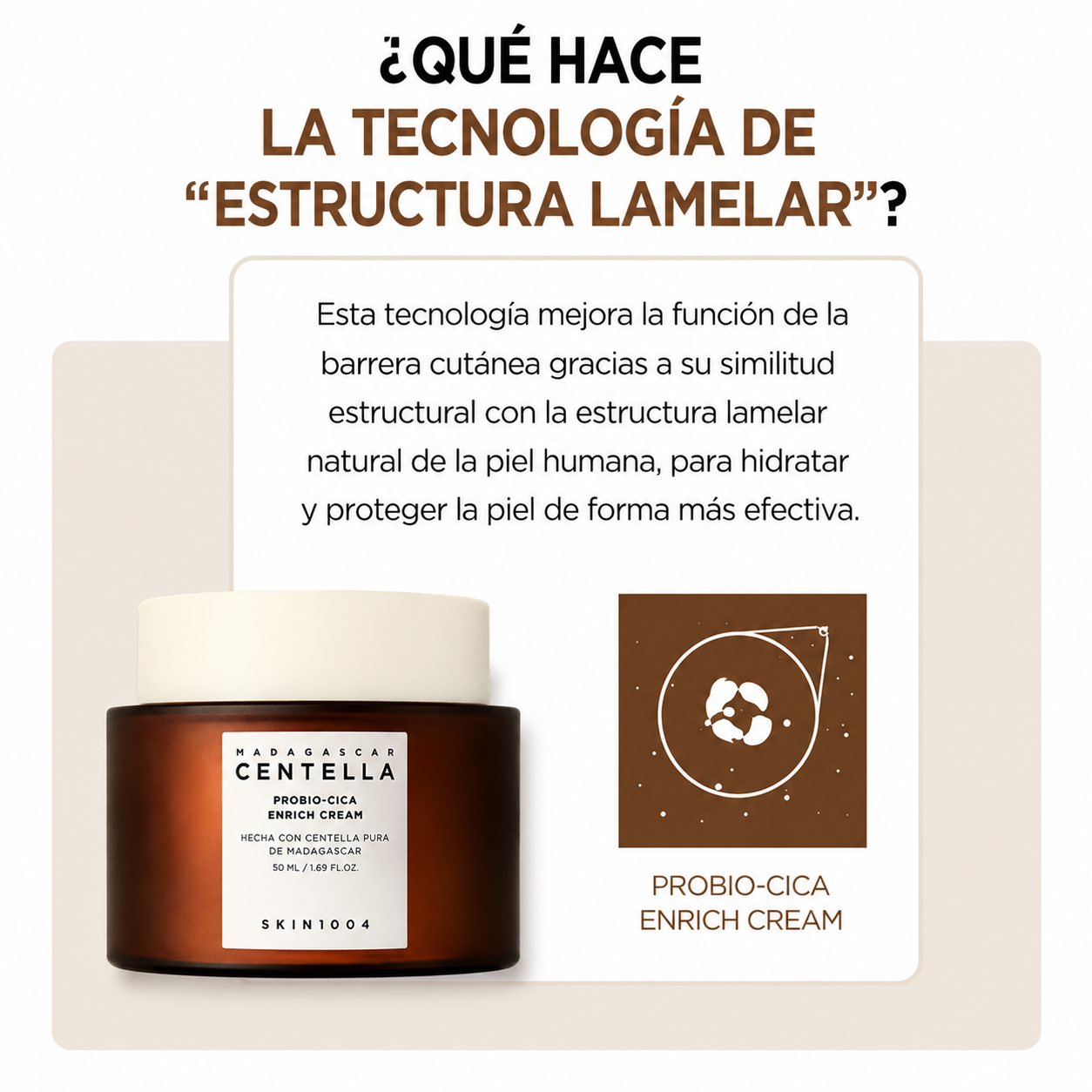 SKIN1004 – Crema Enriquecida con Centella Asiática y Probio-Cica de Madagascar