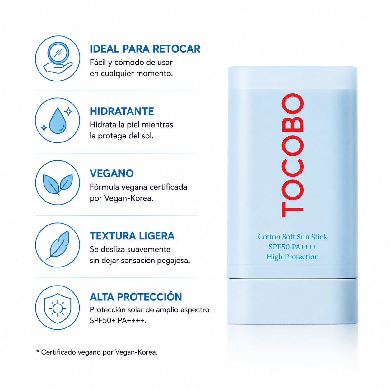 TOCOBO – Cotton Soft Sun Stick SPF50+ PA++++