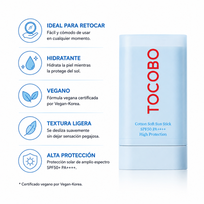 TOCOBO – Cotton Soft Sun Stick SPF50+ PA++++