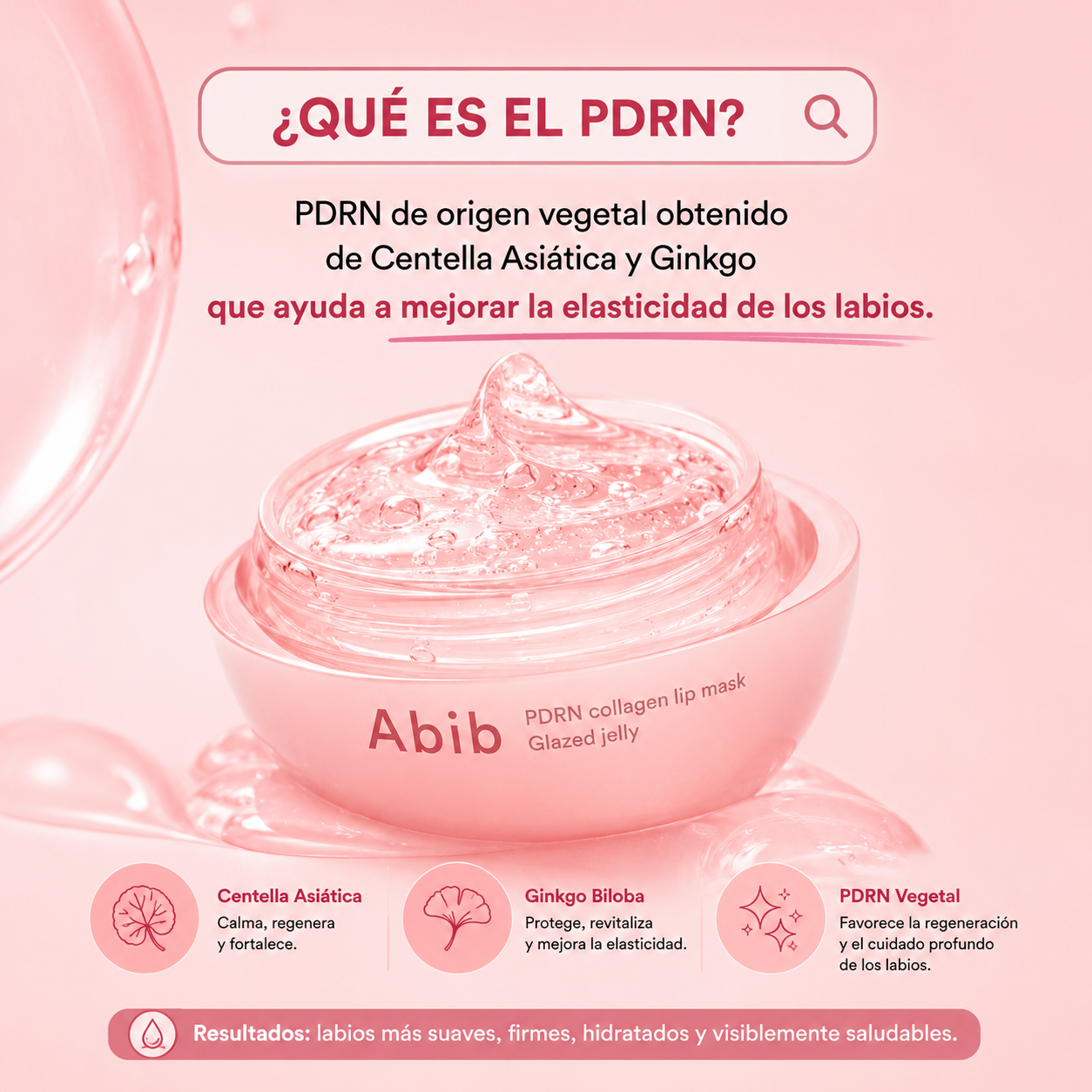 Abib – Mascarilla Labial de Colágeno y PDRN Glazed Jelly