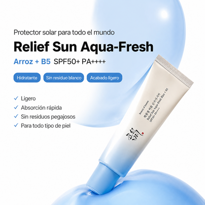 Belleza de Joseon – Relief Sun Aqua-Fresh Rice + B5 SPF50+ PA++++