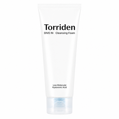 Torriden DIVE-IN Espuma Limpiadora con Ácido Hialurónico de Bajo Peso Molecular