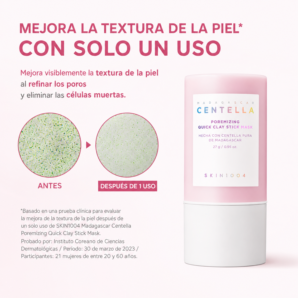 SKIN1004 Madagascar Centella Poremizing Quick Clay Stick Mask