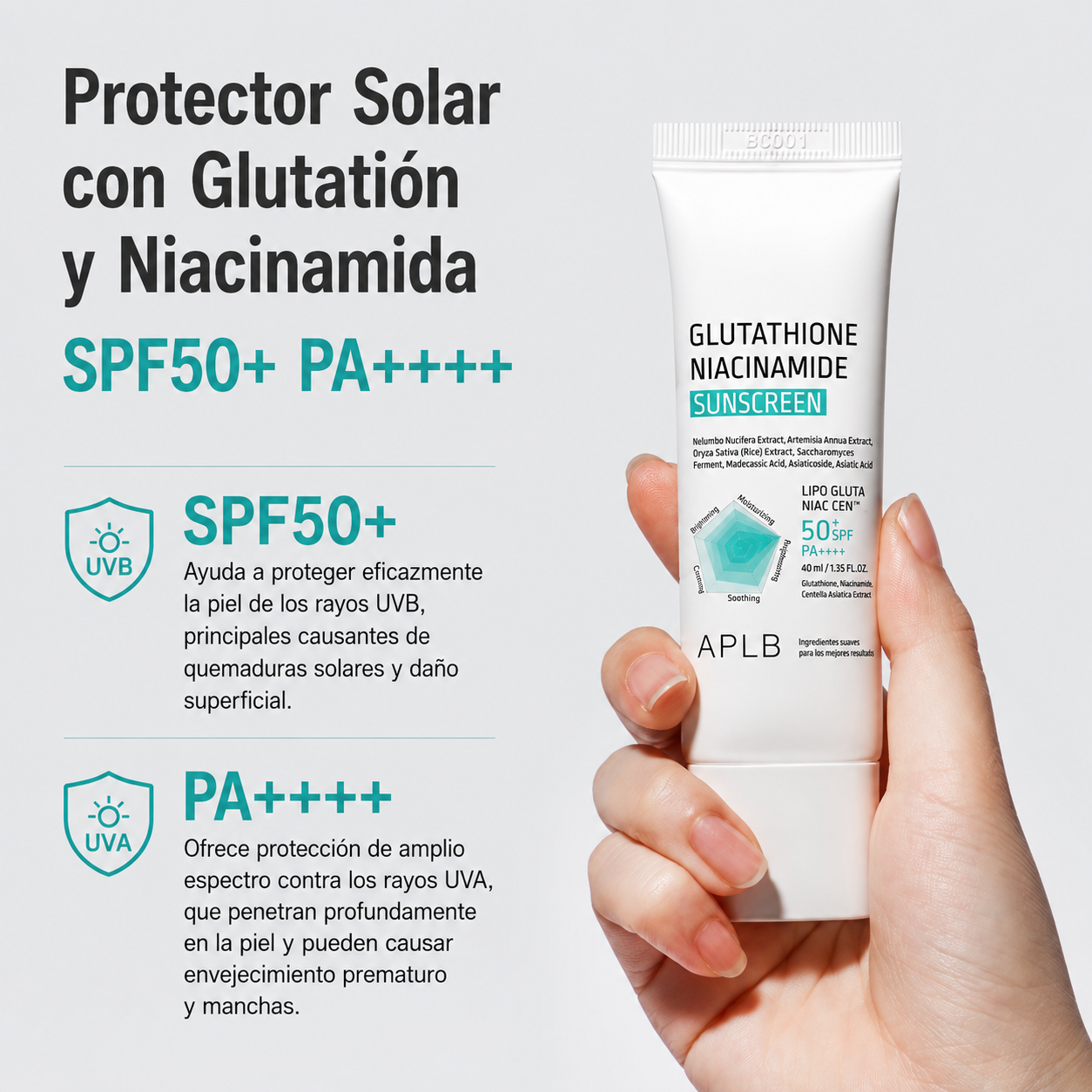 APLB – Limpiador Facial con Glutatión y Niacinamida
