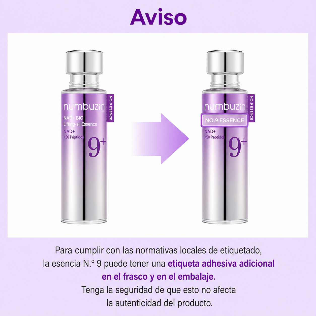 Numbuzin N.º 9 NAD Bio Lifting Essence – Esencia Reafirmante y Antiedad