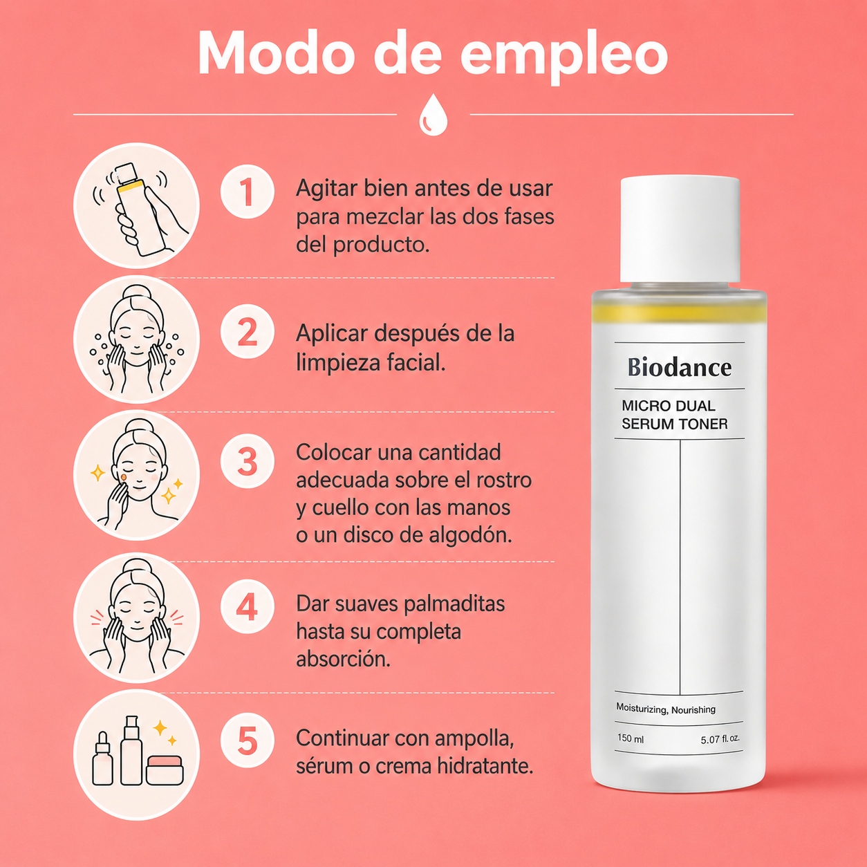 Biodance - Micro Dual Serum Toner, 150ml