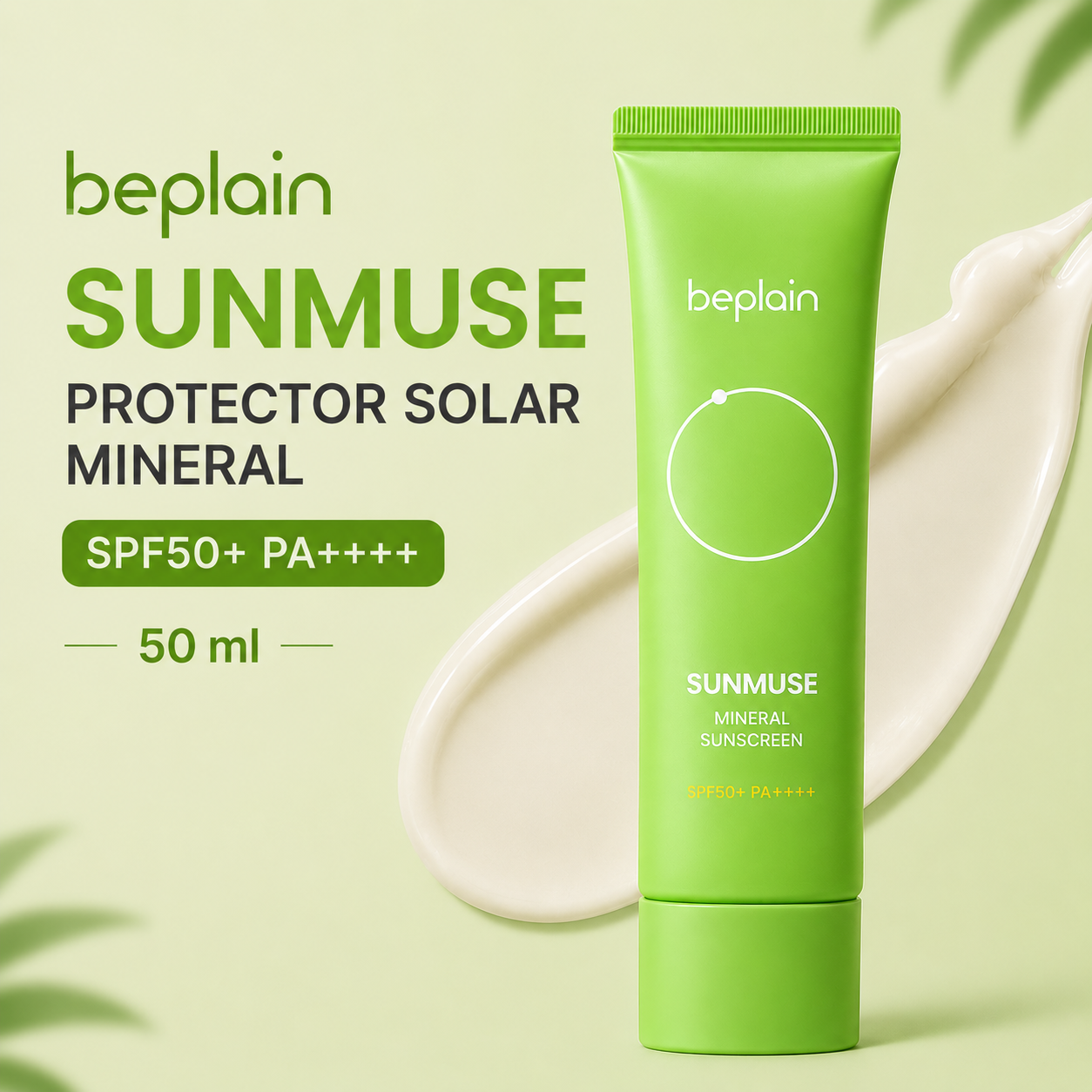 Beplain Sunmuse Protector Solar Mineral SPF50+ PA++++ – 50 ml
