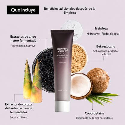 Haruharu Wonder Black Rice Triple AHA Gentle Cleansing Gel – 100 ml