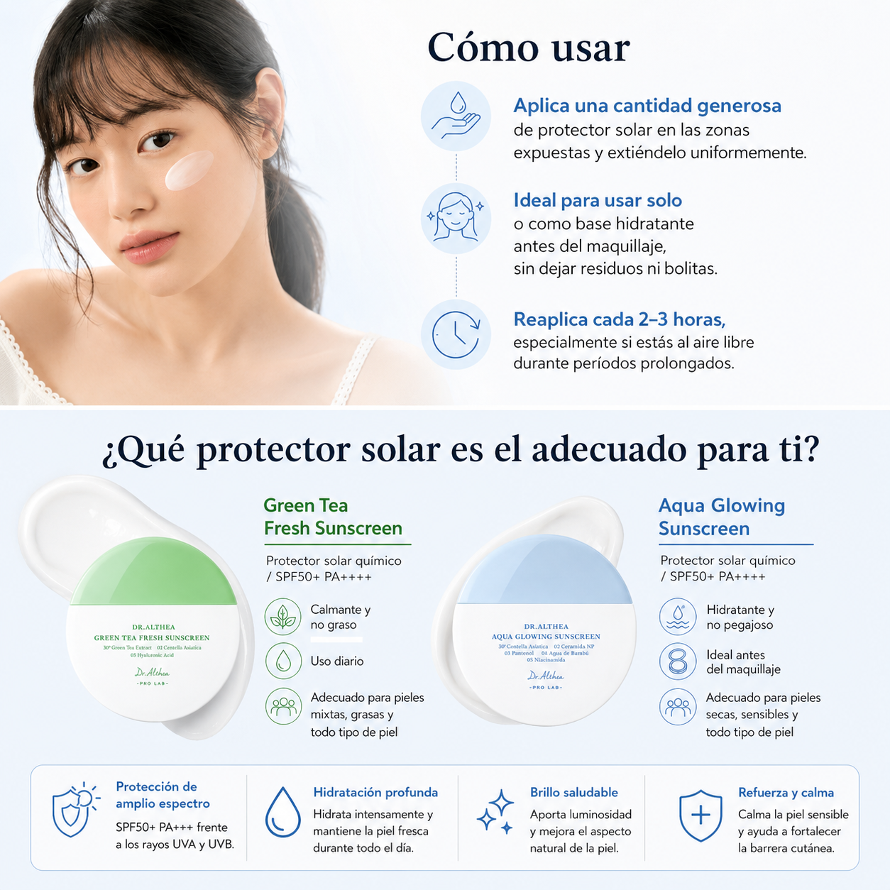 Dr. Althea Aqua Glowing Sunscreen SPF50+ PA++++ – 45 ml