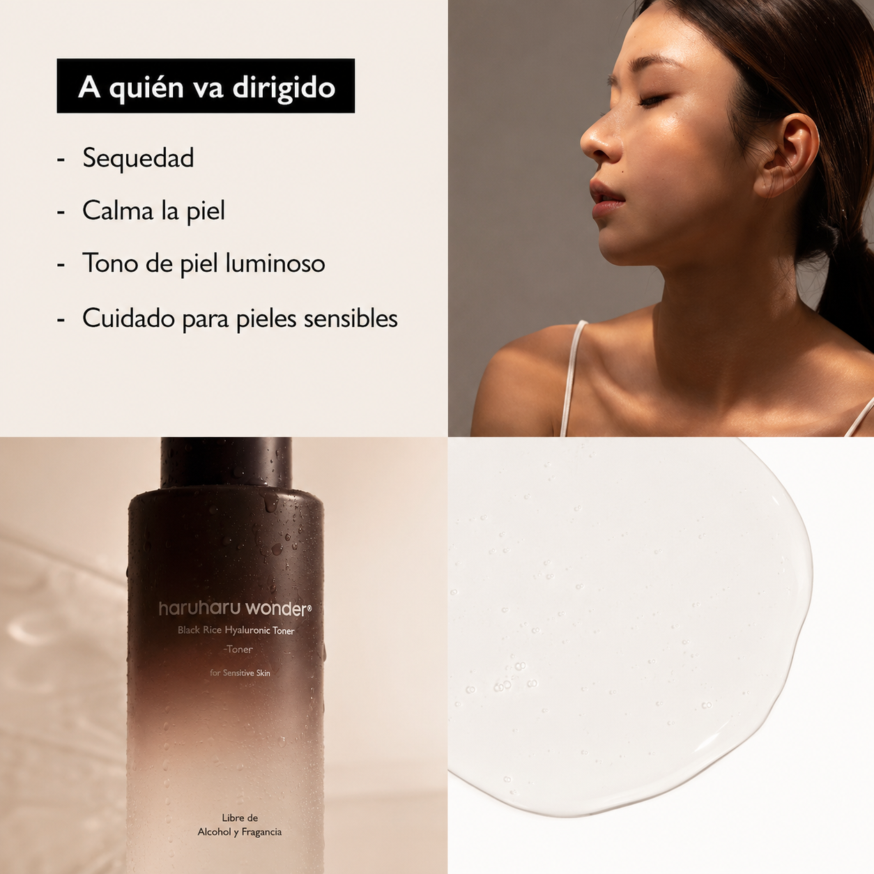 El Haruharu Wonder Black Rice Hyaluronic Toner for Sensitive Skin