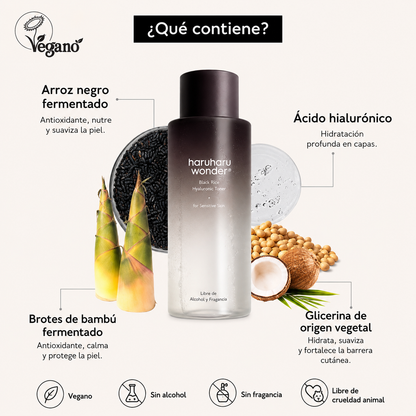 El Haruharu Wonder Black Rice Hyaluronic Toner for Sensitive Skin