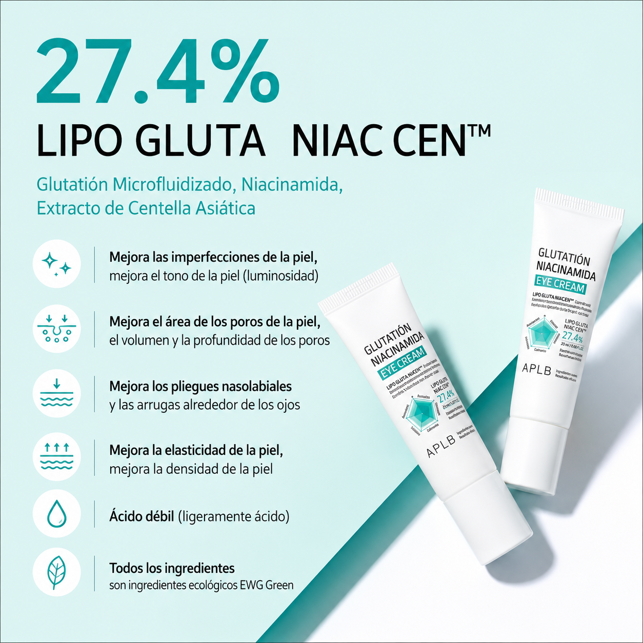 APLB – Crema Contorno de Ojos Glutatión y Niacinamida – 20 ml
